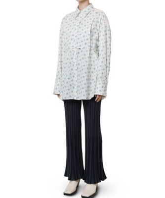 Wallpaper Flower Print Dress Shirt 