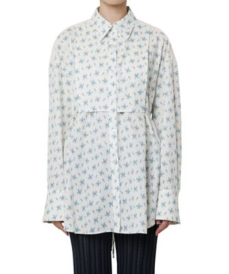 Ｗａｌｌｐａｐｅｒ Ｆｌｏｗｅｒ Ｐｒｉｎｔ Ｄｒｅｓｓ Ｓｈｉｒｔ