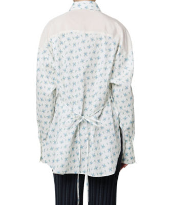 Wallpaper Flower Print Dress Shirt 