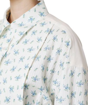 Wallpaper Flower Print Dress Shirt