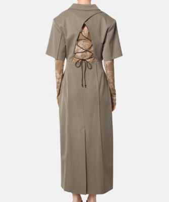 Back Lace Up Dress | LE CIEL BLEU (Women