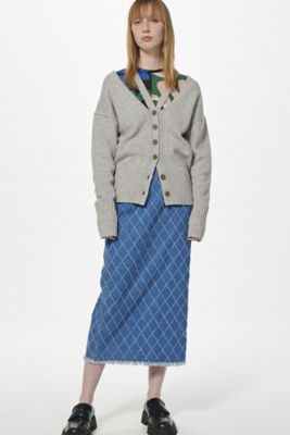 Perforated Denim Skirt | LE CIEL BLEU (Women 