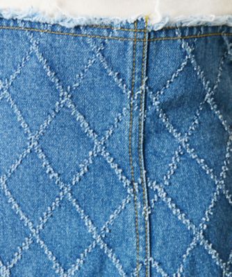 Perforated Denim Skirt | LE CIEL BLEU (Women 