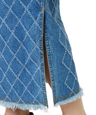 Perforated Denim Skirt | LE CIEL BLEU (Women 