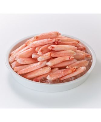 ＜かに物語＞【大歳の市】まるずわいがに特大棒肉７００ｇ（総重量１ｋｇ）