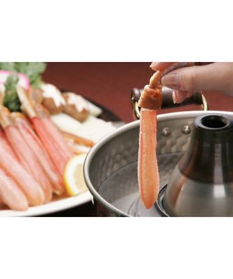 ＜かに物語＞【大歳の市】生ずわいがに棒肉ポーション特大５００ｇ