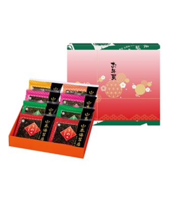 ＜山本海苔店＞【帰省＆お年賀手土産おまとめ】年賀デザイン掛け紙付　Ｎ一藻百味８袋詰合せ