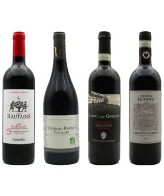＜銀座三越テイスティングカウンター＞７１３【年内届】フランス、イタリア赤ワイン４本セット【福袋】