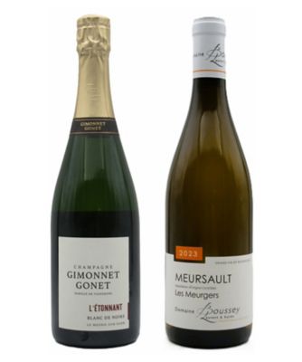 ＜銀座三越テイスティングカウンター＞シャンパーニュ＆ブルゴーニュ白ワイン２本セット