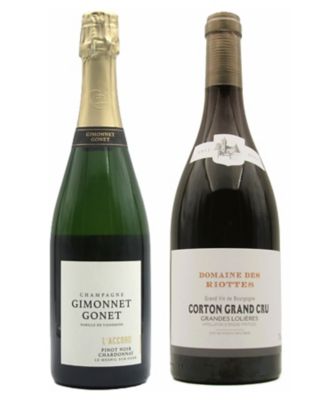 ＜銀座三越テイスティングカウンター＞シャンパーニュ＆ブルゴーニュ赤ワイン２本セット