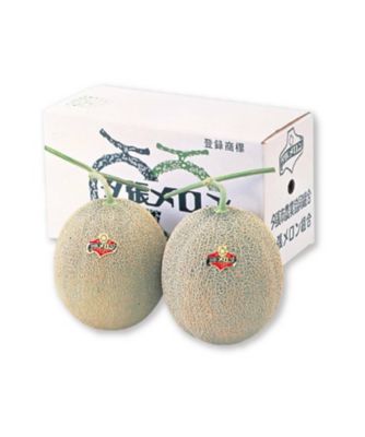 １１０１１　１箱（２玉）夕張メロン（優品）１．６ｋｇ（大玉）