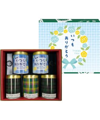 山本海苔店/ヤマモトノリテン 【父の日】父の日のりチップス5缶詰合せ