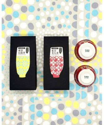 ＜茶嘉葉＞４１６【年内届】定番台湾茶＋台湾花柄飲杯セット【福袋】