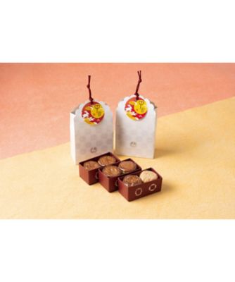 ＜円果天＞お月見月餅ラウンド６個入り×２箱セット