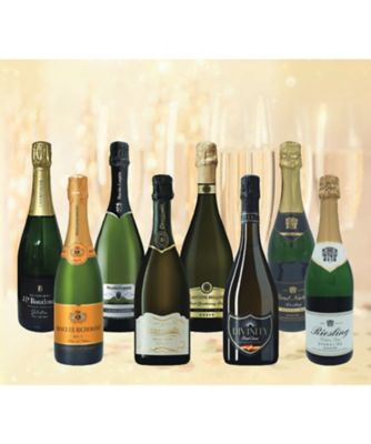 ２４０２０　シャンパーニュ入り　銘醸ヨーロッパ飲み比べ　スパークリングワイン８本セット