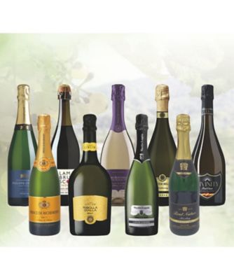 ２４０３９　シャンパーニュ入り　世界の辛口スパークリング９本セット