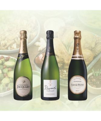 ２４０４２　一番搾り果汁のみ使用シャンパーニュ３本セット
