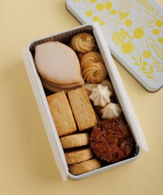 ＜ka ha na -菓葉絆-＞【７月】ｋａｈａｎａのレモンクッキー缶