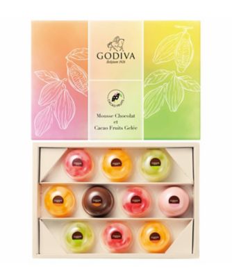 ＜GODIVA＞ムースショコラ　エ　カカオフルーツジュレ　１０個入