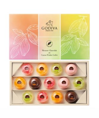 ＜GODIVA＞ムースショコラ　エ　カカオフルーツジュレ　１３個入