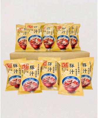 ＜あぶまた味噌＞【ＤＡＩＬＹおまとめ】＜米五＞フリーズドライ豚汁　１０個セット