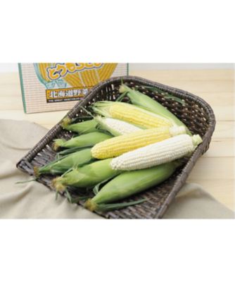 21077 1箱 北海道産 ホワイトコーン＆イエローコーン