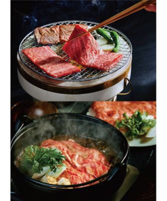 ２１１２３　１箱　＜飛騨牛養老ミート＞飛騨牛　霜降り焼肉＆赤身すき焼きセット
