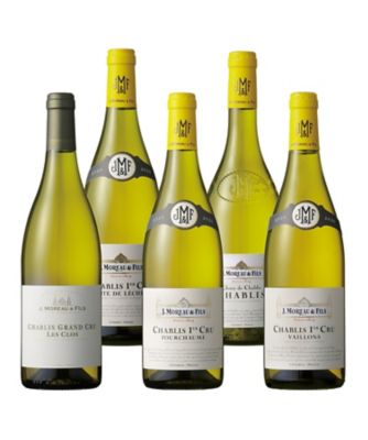 ２１．〈Ｊ．モロー〉シャブリ　「等級別」飲みくらべ白ワイン５本セット