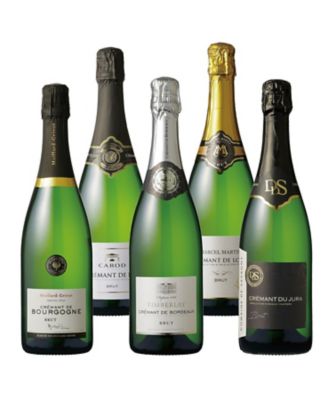 ５７．フランス周遊銘醸地域別シャンパーニュ製法「クレマン」飲みくらべ５本セット