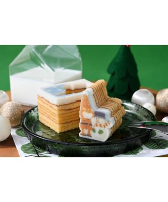 ＜カタヌキヤ＞【菓遊庵おまとめ】東京／ノルディカニッセの型ぬきバウム【電飾にからまるサンタ】