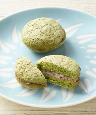 ＜山中石川屋＞【菓遊庵おまとめ】石川／抹茶のダックワーズ