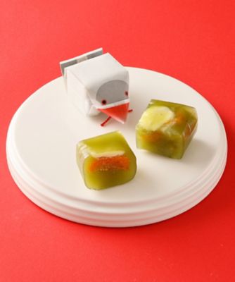 ＜清香室町＞【菓遊庵おまとめ】石川／金澤文鳥～奥能登柿と抹茶味