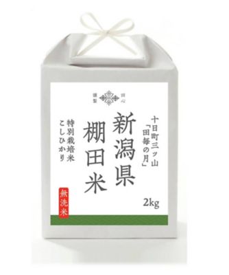 無洗米）新潟県十日町産 棚田米 田毎の月2kg | お米場 田心