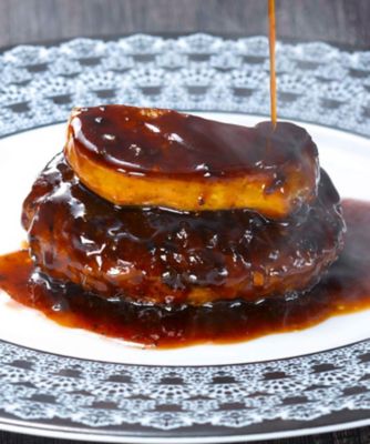 ロッシーニ風ハンバーグと赤い果実のドームタルトセット