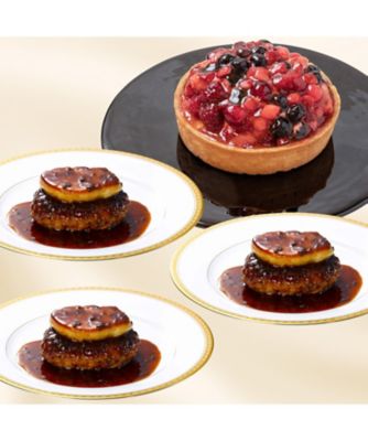 俺の/オレノ ロッシーニ風ハンバーグと赤い果実のドームタルトセット 調理済み食事、主菜【三越伊勢丹/公式】