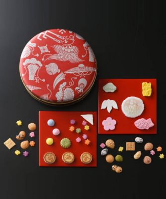 ＜銀座　菊廼舎＞【菓遊庵おまとめ】東京／冨貴寄　開運干支缶