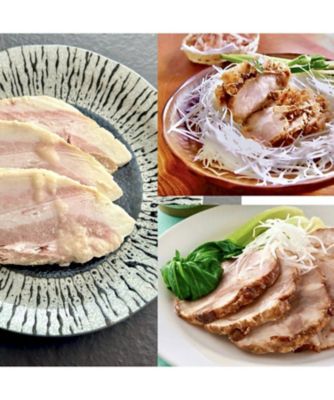 ＜浅草鳥越おかず横丁松屋＞【父の日】０６６．謹製焼豚・塩豚・鰹豚　　３種セット