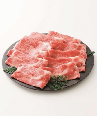 ＜片葉三＞７４４【１月中旬届】黒毛和牛ロースすき焼き・焼肉用【福袋】