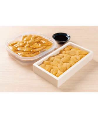 【美味探訪】２７〈函館うに　むらかみ〉塩水うに・生うに木箱入り詰合せ