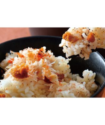 ＜天たつ＞焼うにとせいこ蟹炊き込み飯の素（２合炊用）　【１１月届】