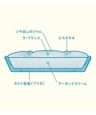 山形県産&ldquo;ラ・フランス&rdquo;のタルト１５ｃｍ（冷凍タイプ）