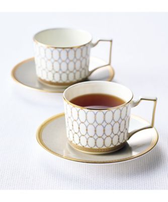 ウェッジウッド ルネッサンス グレイ ティーカップ＆ソーサー ペア 食器【ギフト・贈り物】【三越伊勢丹/公式】