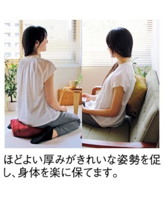 洛中高岡屋〉おじゃみ座布団 Mサイズ 西陣織 三枡格子（山吹