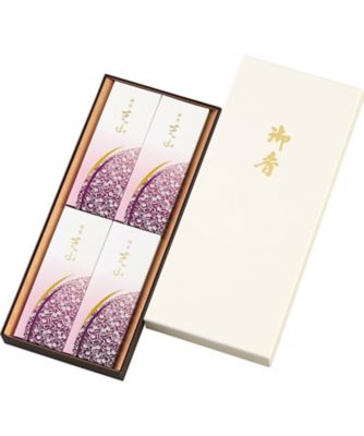日本香堂〉銘香芝山 進物4箱入【597833】｜線香 の通販