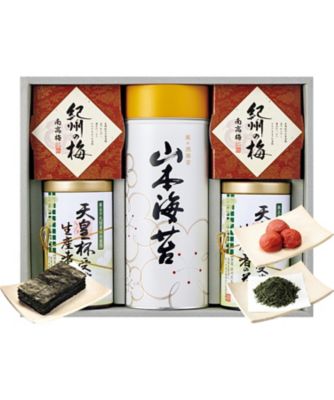 【送料無料】山本海苔店 焼海苔・銘茶・梅干詰合せ 調理済み前菜、付け合わせ【ギフト・贈り物】【三越伊勢丹/公式】