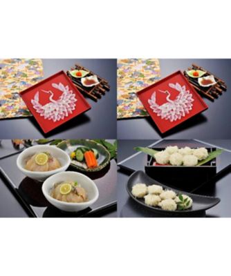 【敬老】０５９．＜ふく太郎本部＞まふく刺身　慶祝鶴ふくセット（４人前）