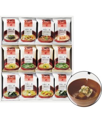 【お歳暮】【送料無料】にんべん 至福の一椀おみそ汁・お吸い物 ※送料無料 調理済み食品【三越伊勢丹/公式】