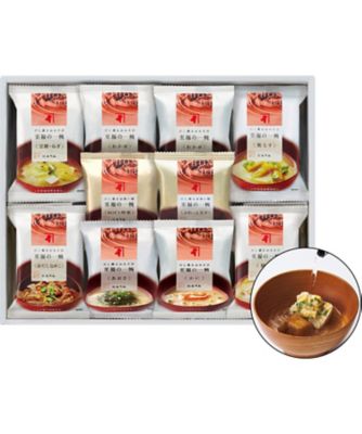 【お歳暮】【送料無料】にんべん 至福の一椀おみそ汁・お吸い物 ※送料無料 調理済み食品【三越伊勢丹/公式】