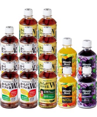 【お歳暮】【送料無料】日本コカ・コーラ からだすこやか茶W＋・からだおだやか茶W・ミニッツメイド詰合せ ※送料無料 ジュース【三越伊勢丹/公式】