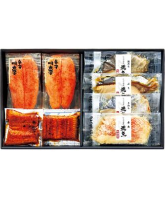 【お歳暮】【送料無料】美飾遊膳 明太子とレンジ対応鰻蒲焼・焼魚詰合せ ※送料無料 魚介類【三越伊勢丹/公式】